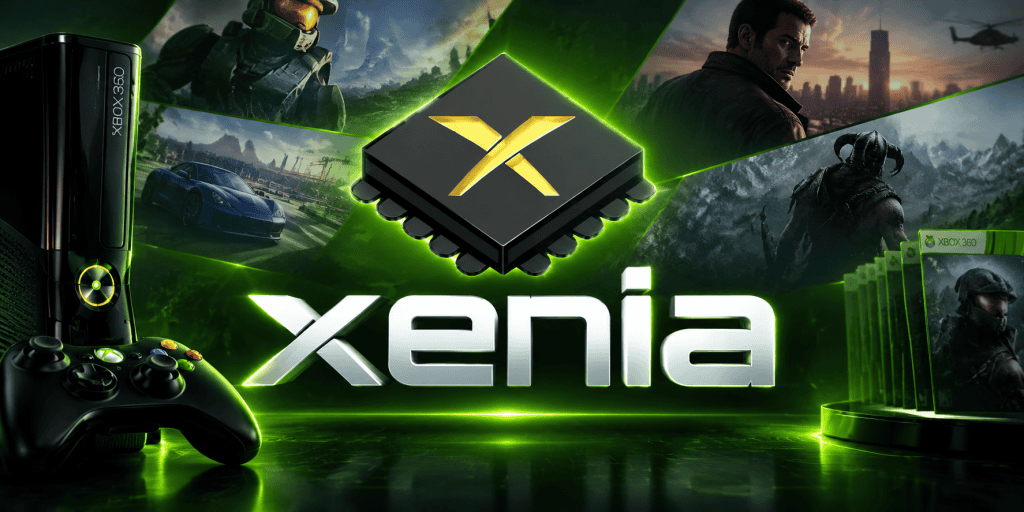Xbox开发中文社区游戏宣传图，展示多款热门游戏和硬件设备.